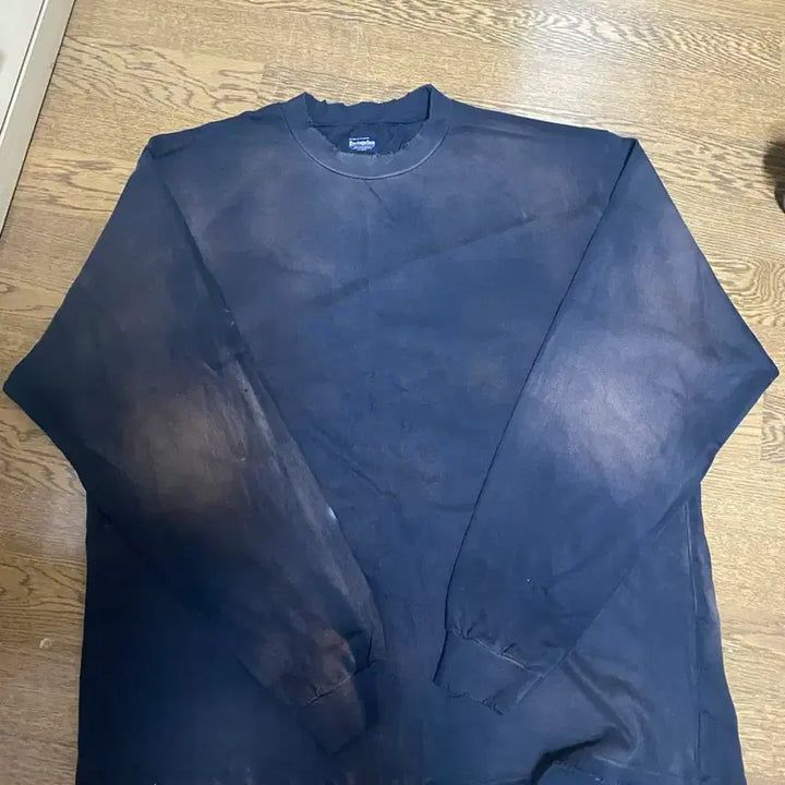 [BUNJANG] Heritagefloss Dirty Washing Damage Long Sleeve XL / 헤리티지플로스 더티 워싱 데미지 롱슬리브 xl