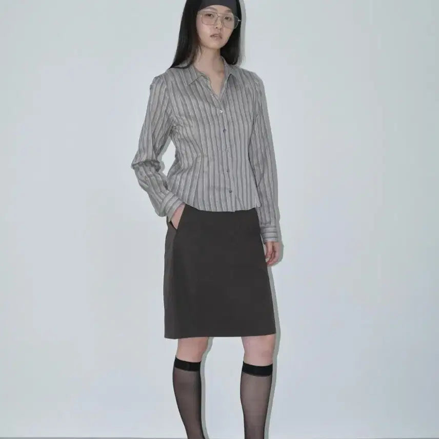 [SOLD OUT] 텍스트룸 스트라이프 셔츠