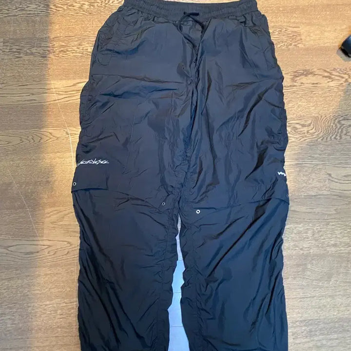 [SOLD OUT] 예스아이씨 staff 나일론 립스탑 오버핏 조거팬츠 xl 블랙