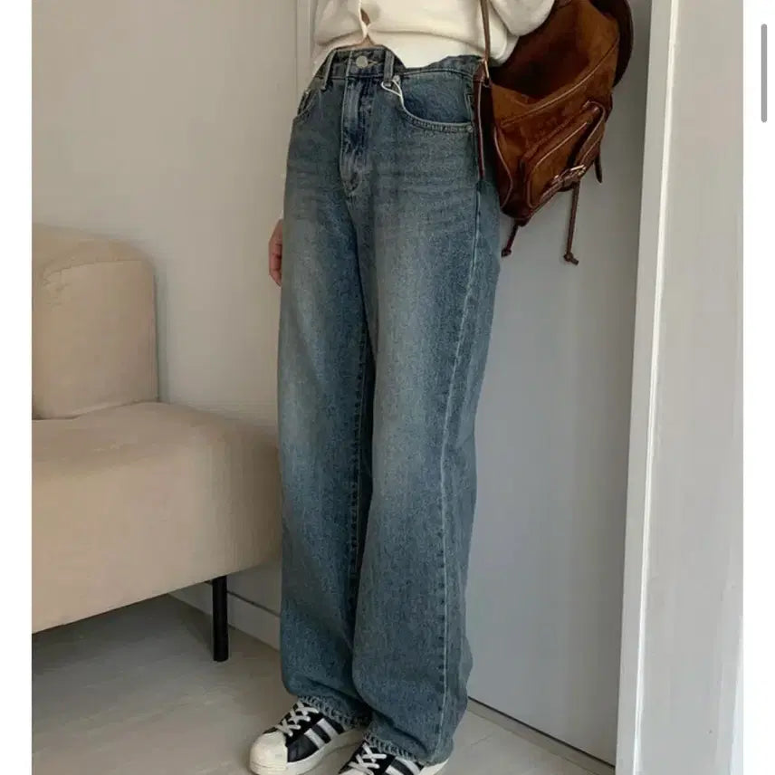 [SOLD OUT] [새상품] 니어웨어 프라움 워싱 와이드 데님 M