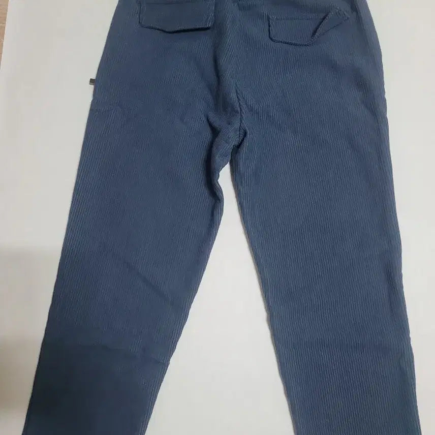 [BUNJANG] Blue Corduroy Elastic Waist Pants / 블루 코듀로이 밴딩 팬츠