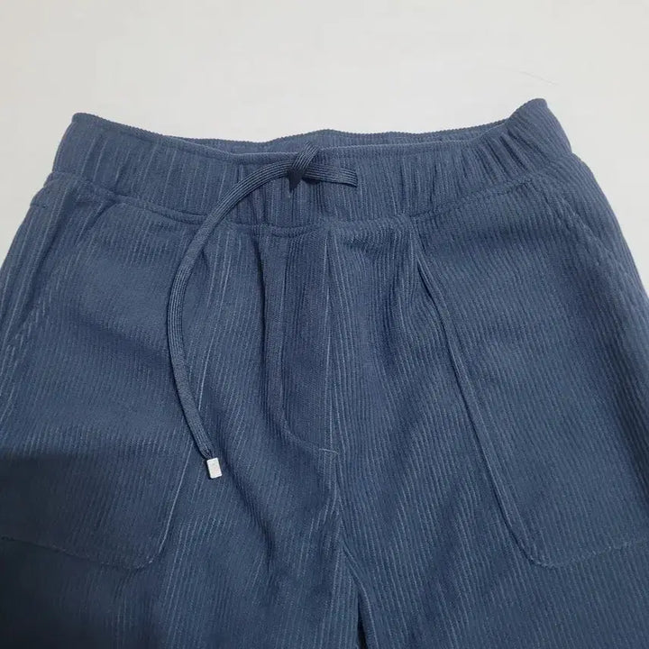 [BUNJANG] Blue Corduroy Elastic Waist Pants / 블루 코듀로이 밴딩 팬츠