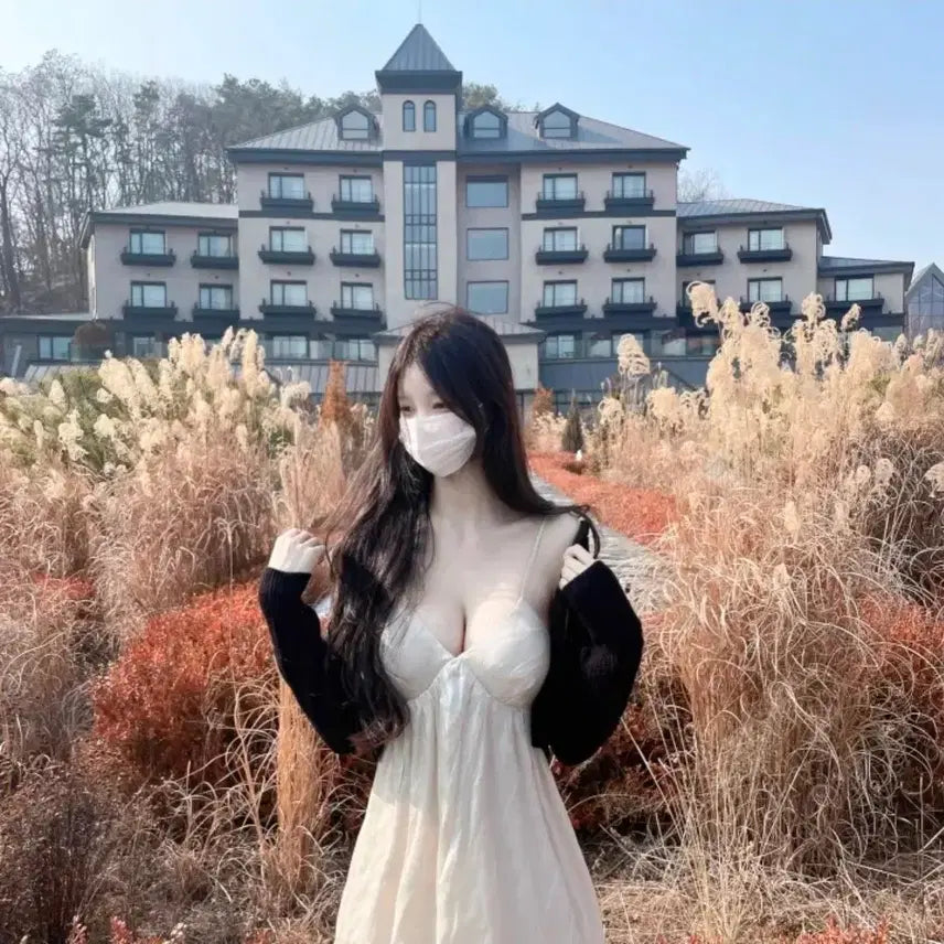 [BUNJANG] Sonne Bling Shasha Long Slip Dress / (단종) 에이블리 순느 블링샤샤 슬립 롱 원피스
