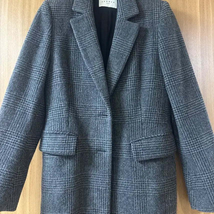 [BUNJANG] Sandro Check Blazer (Size 55) / 산드로 체크 블레이져 55