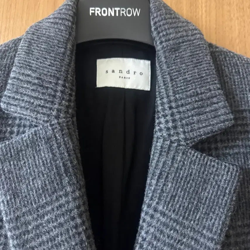 [BUNJANG] Sandro Check Blazer (Size 55) / 산드로 체크 블레이져 55