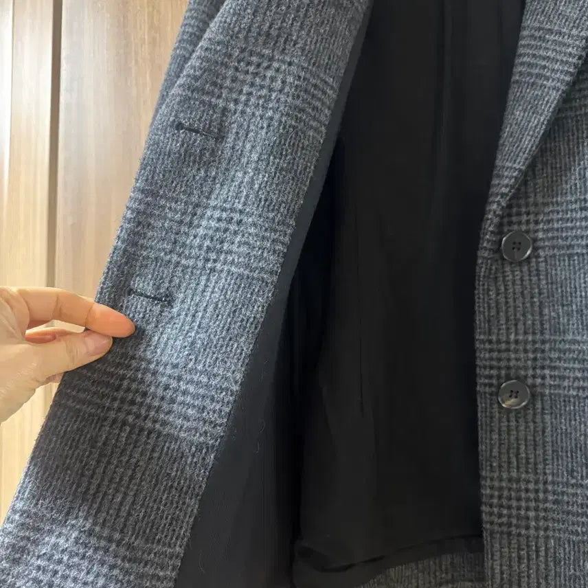 [BUNJANG] Sandro Check Blazer (Size 55) / 산드로 체크 블레이져 55
