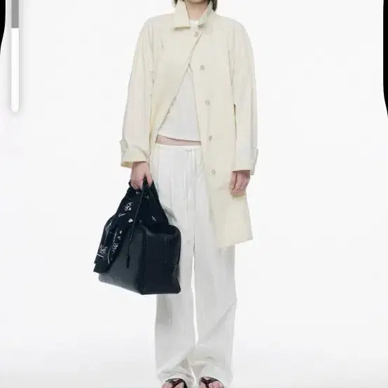 [BUNJANG] Nothing Written Light Balmacaan Trench Off-White / 낫띵리튼 라이트 발마칸 트렌치 오프화이트