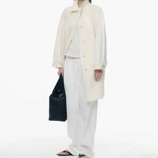 [BUNJANG] Nothing Written Light Balmacaan Trench Off-White / 낫띵리튼 라이트 발마칸 트렌치 오프화이트