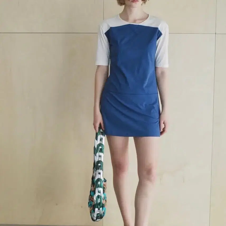 [BUNJANG] Cellophyn Color Panel Jersey Dress / cellophyn 컬러 패널 저지 원피스 새상품