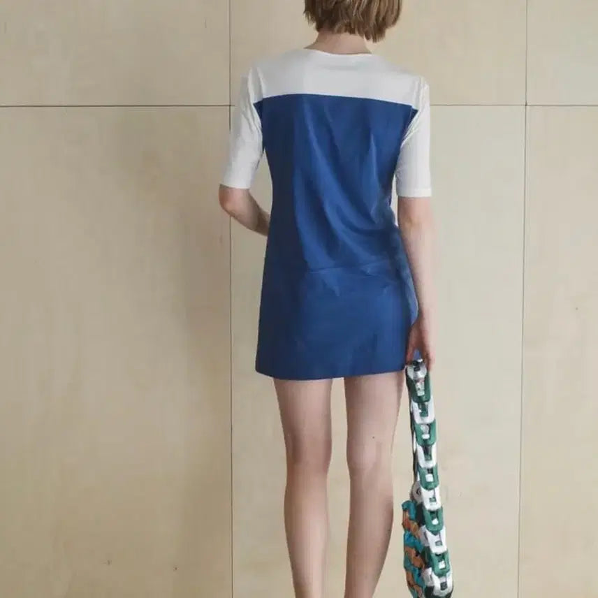 [BUNJANG] Cellophyn Color Panel Jersey Dress / cellophyn 컬러 패널 저지 원피스 새상품