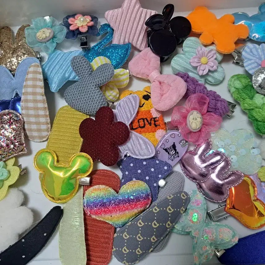 [BUNJANG] H5 Hair Clip Bundle Set / H5   50개 재고정리 집게핀 똑딱핀 자투리 일괄