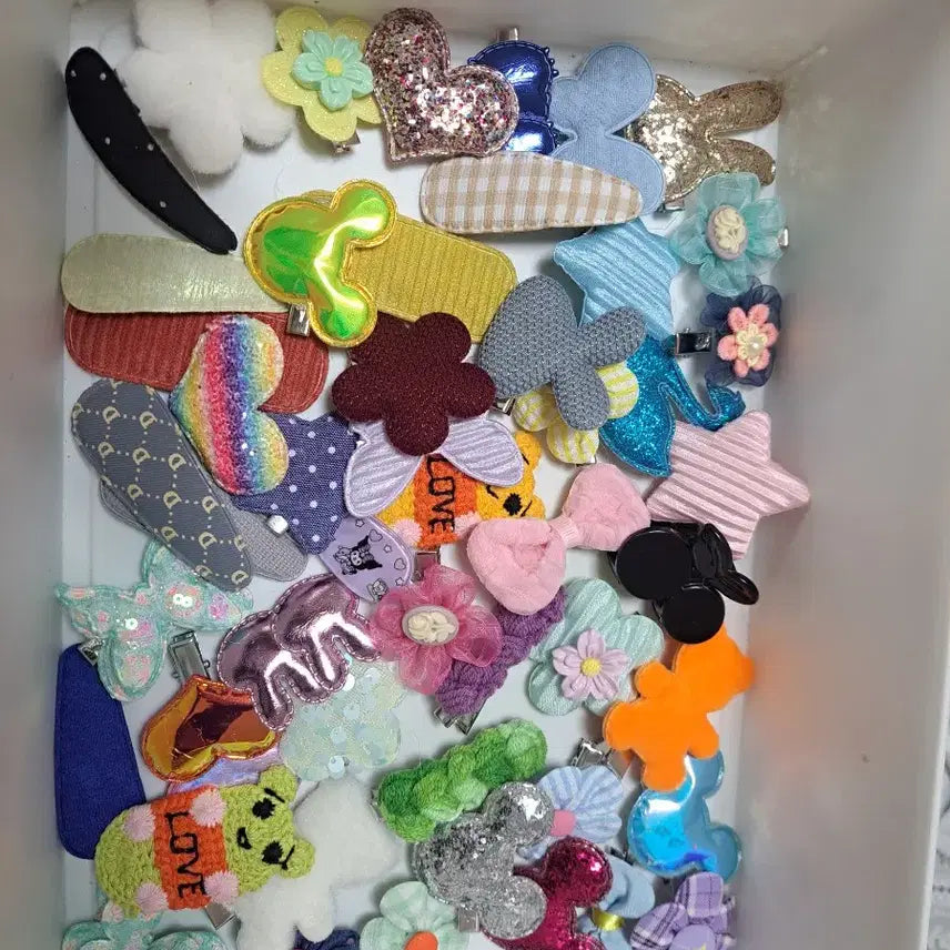 [BUNJANG] H5 Hair Clip Bundle Set / H5   50개 재고정리 집게핀 똑딱핀 자투리 일괄