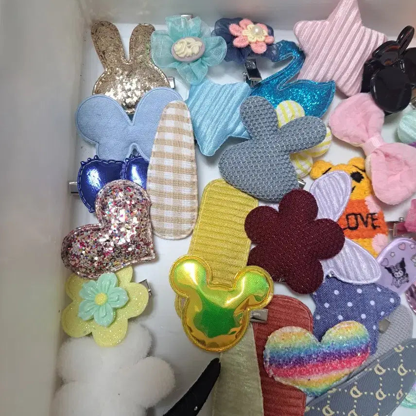 [BUNJANG] H5 Hair Clip Bundle Set / H5   50개 재고정리 집게핀 똑딱핀 자투리 일괄