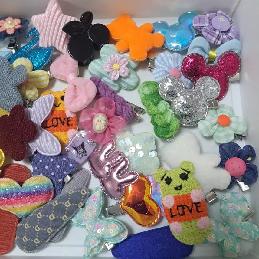 [BUNJANG] H5 Hair Clip Bundle Set / H5   50개 재고정리 집게핀 똑딱핀 자투리 일괄
