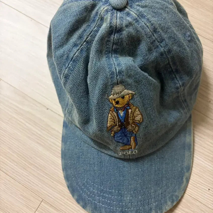 [BUNJANG] Polo Ralph Lauren Bear Denim Ball Cap / 폴로 베어 데님 볼캡