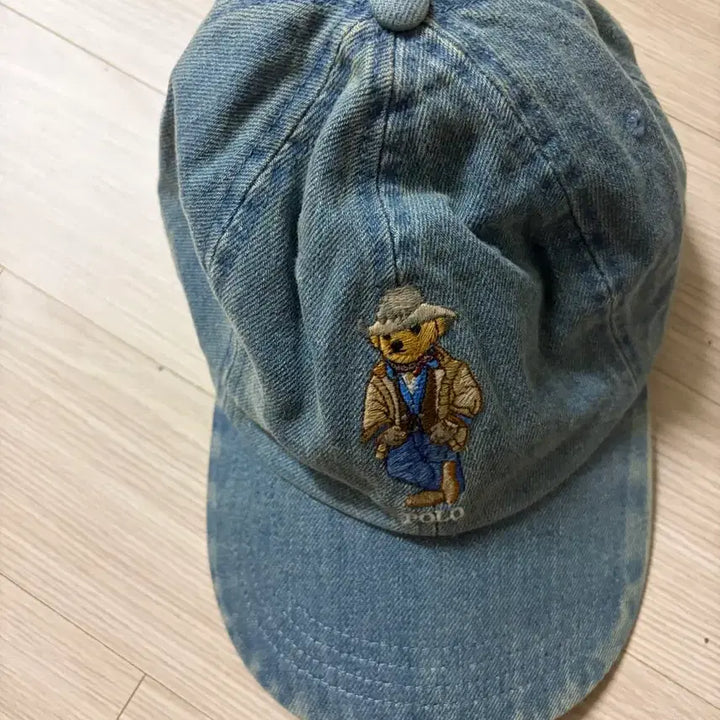 [BUNJANG] Polo Ralph Lauren Bear Denim Ball Cap / 폴로 베어 데님 볼캡