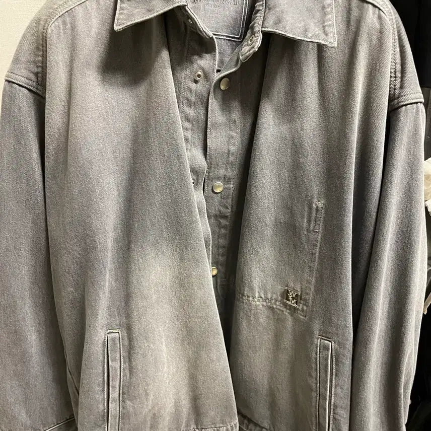 [BUNJANG] Wooyoungmi Gray Denim Shirt / 우영미 25ss 그레이 데님 셔츠 판매합니다.
