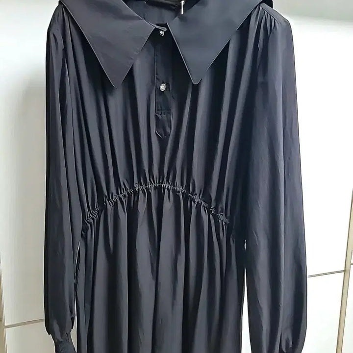 [SOLD OUT] [새제품] 지컷 빅카라 블랙 원피스