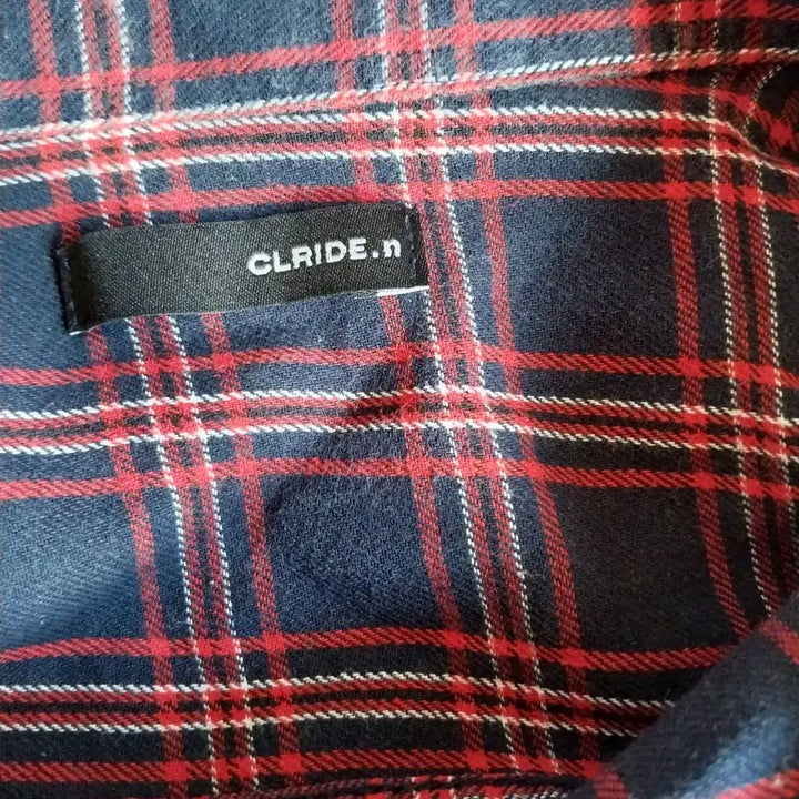 [BUNJANG] Club J Red/Navy Check Shirt / 클럽제이 레드/네이비 체크 남방
