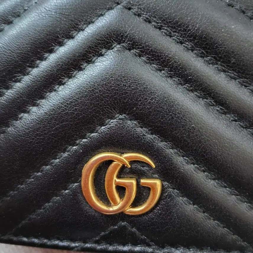 [BUNJANG] Gucci Marmont Bi-fold Wallet / 구찌 마몬트 반지갑 블랙