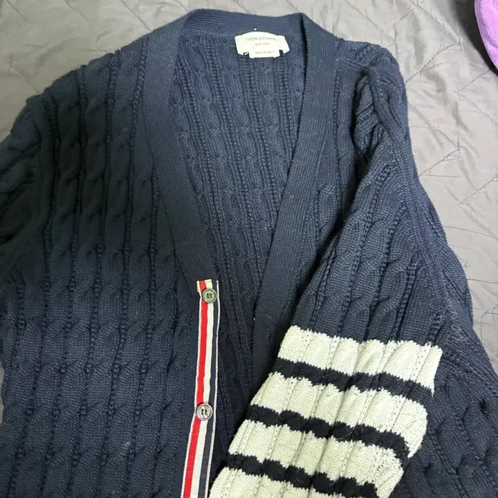 [BUNJANG] Thom Browne Navy Cardigan / 톰브라운 가디건