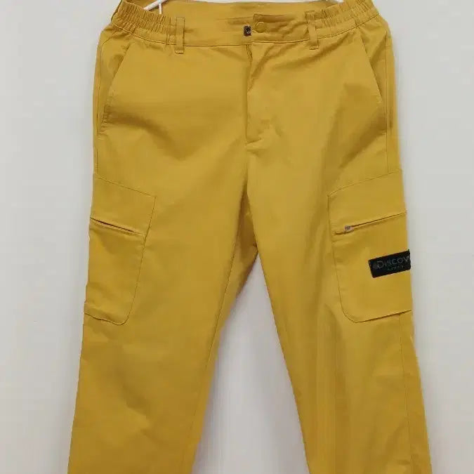 [BUNJANG] Discovery Yellow Cargo Jogger Pants / 디스커버리 옐로우 카고 조거팬츠