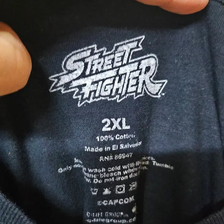 [BUNJANG] Street Fighter 2XL Character T-shirt / 스트리트파이터 캐릭터 티셔츠 2XL