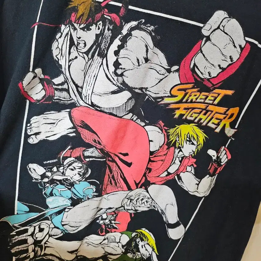 [BUNJANG] Street Fighter 2XL Character T-shirt / 스트리트파이터 캐릭터 티셔츠 2XL