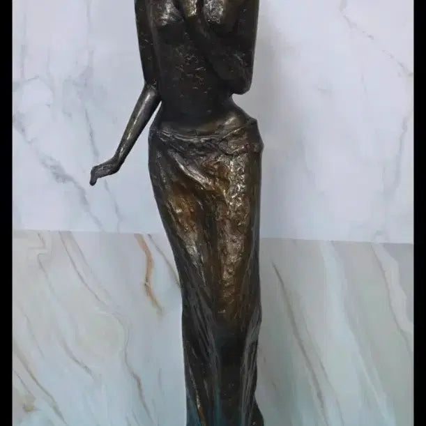 [BUNJANG] Large Metal Sculpture Woman Figure / 대형 조형물  모자쓴 여인