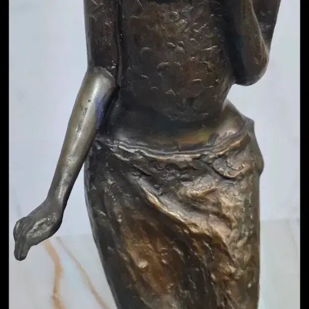 [BUNJANG] Large Metal Sculpture Woman Figure / 대형 조형물  모자쓴 여인