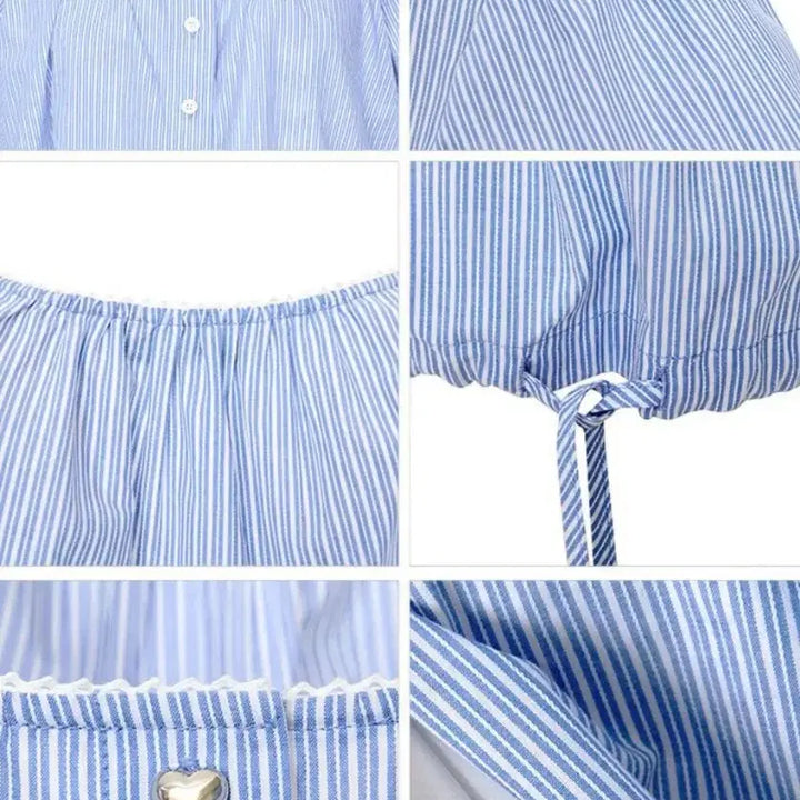 [BUNJANG] FRRW Summer Short Sleeve Blouse / frrw 여름 반팔 블라우스(새상품)