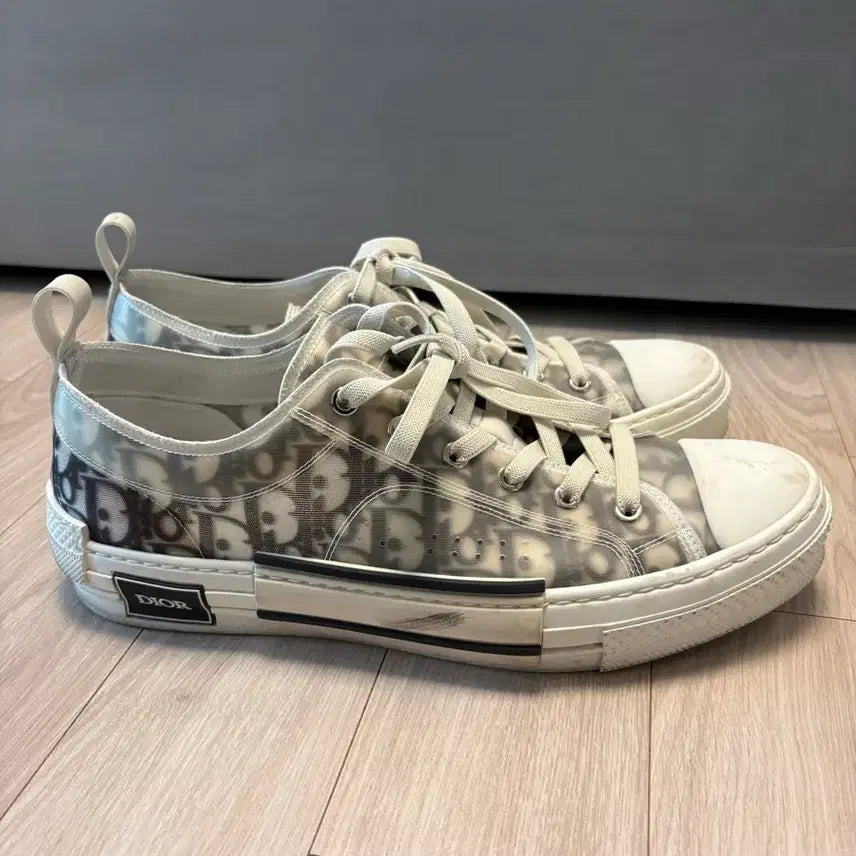 [BUNJANG] Dior Oblique Transparent Low-Top Sneakers / 디올 오블리크 스니커즈 투명 로우탑