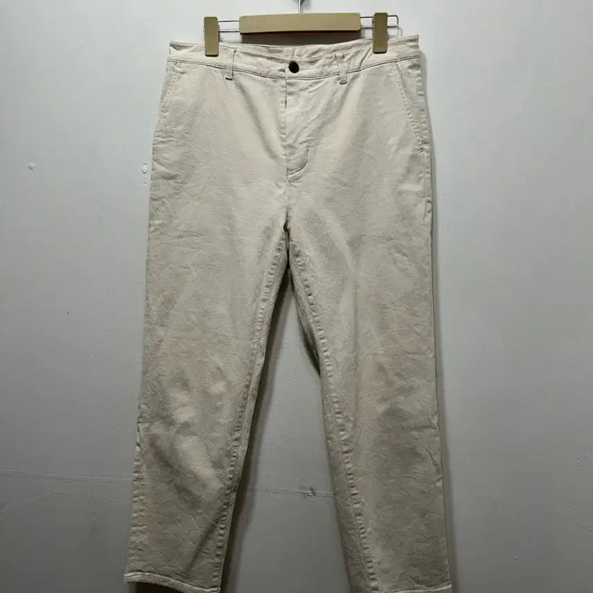 [BUNJANG] Calvin Klein Ivory Beige Cotton Pants / 켈빈클라인 ck 30 아이보리 베이지 면바지