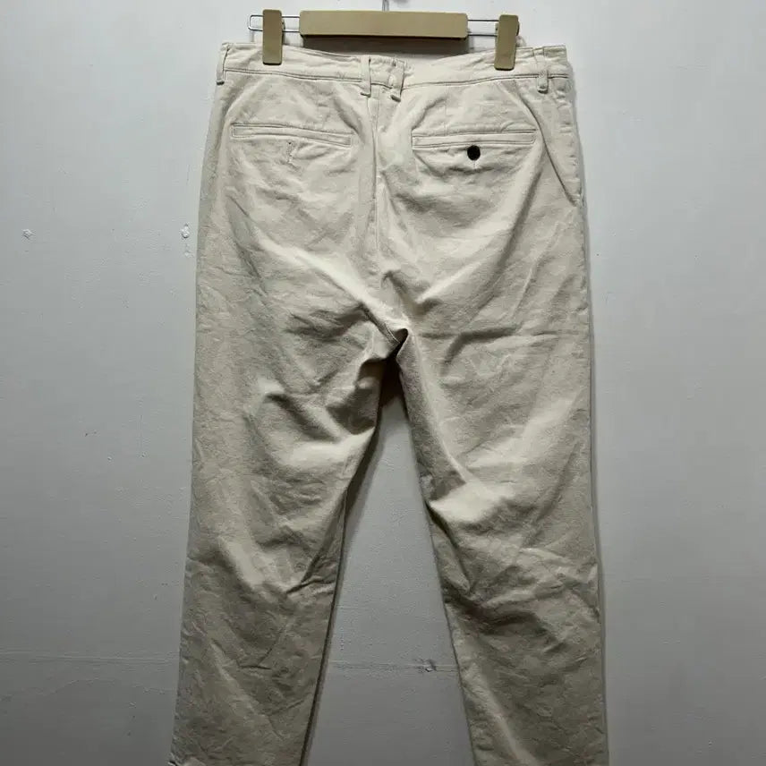 [BUNJANG] Calvin Klein Ivory Beige Cotton Pants / 켈빈클라인 ck 30 아이보리 베이지 면바지
