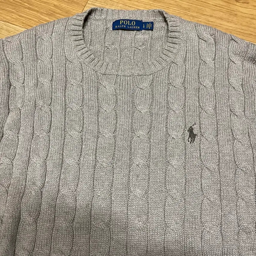[SOLD OUT] 폴로랄프로렌 신형 케이블니트 꽈배기니트 베이지 L사이즈(105사이즈)