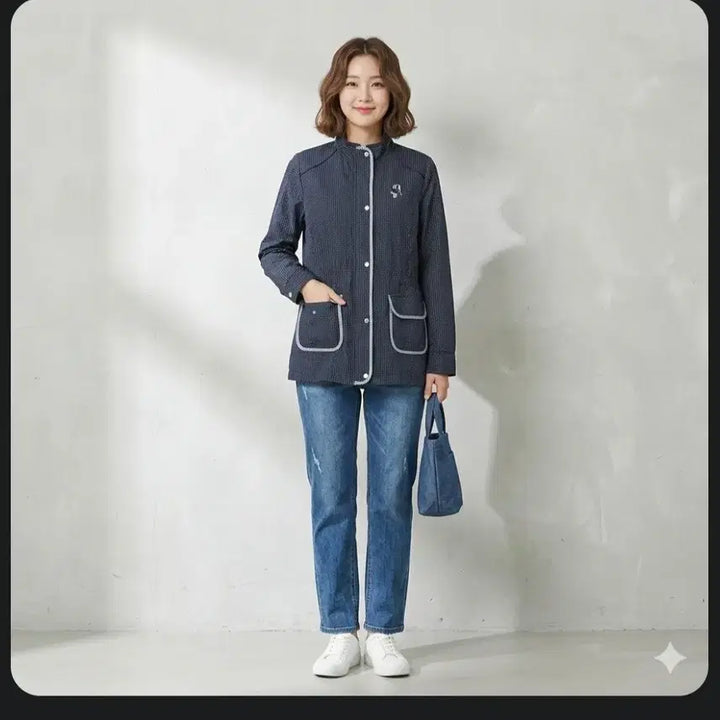 [BUNJANG] macaw SPORTS Dot Quilted Jacket / 도트 퀼팅 자켓