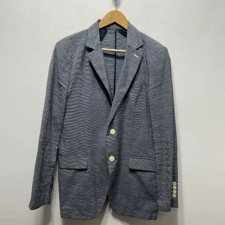 [SOLD OUT] 루이까스텔 100 린넨 혼방 네이비 블레이저 자켓