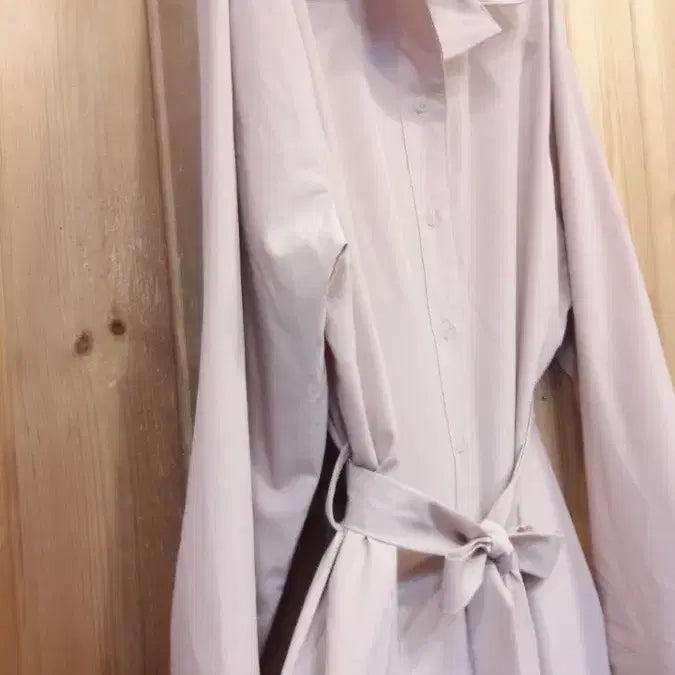 [BUNJANG] Belted Long Shirt Dress / * 셔츠형 벨티드 롱 원피스      ( 새 상 품 )