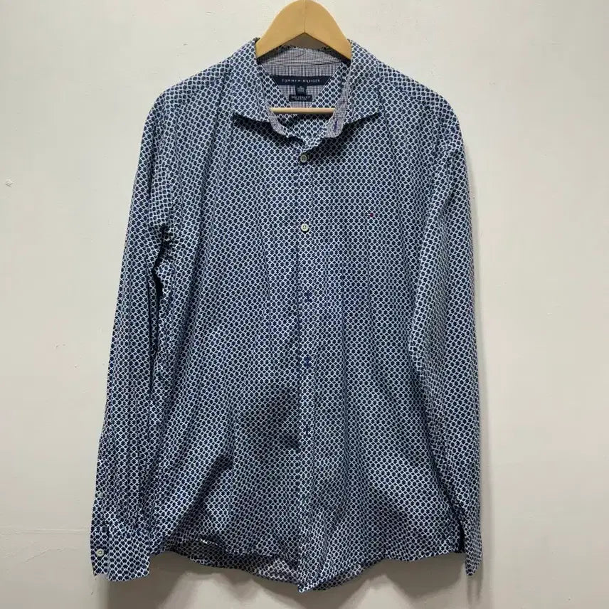 [BUNJANG] Tommy Hilfiger Pattern Long Sleeve Shirt XL / 타미힐피거 패턴 남방 긴팔 셔츠 XL