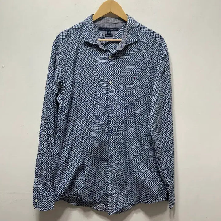 [BUNJANG] Tommy Hilfiger Pattern Long Sleeve Shirt XL / 타미힐피거 패턴 남방 긴팔 셔츠 XL