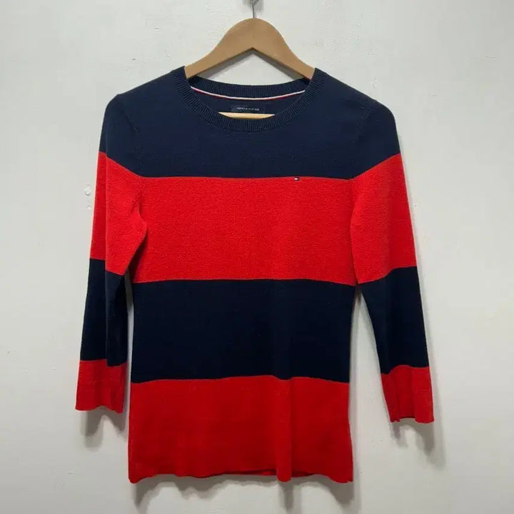 [BUNJANG] Tommy Hilfiger Striped Long Sleeve Knitwear M / 타미힐피거 스트라이프 긴팔 니트 M