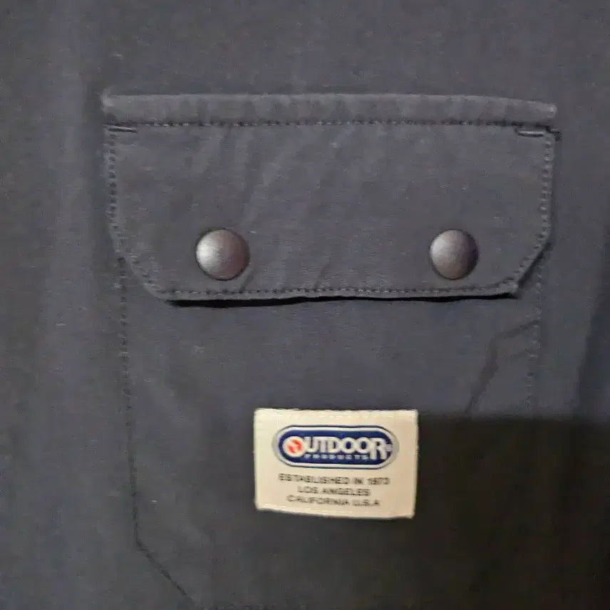 [BUNJANG] OUTDOOR Black Pocket Detail Long Dress / OUTDOOR 검정색 포켓 반팔 롱 원피스