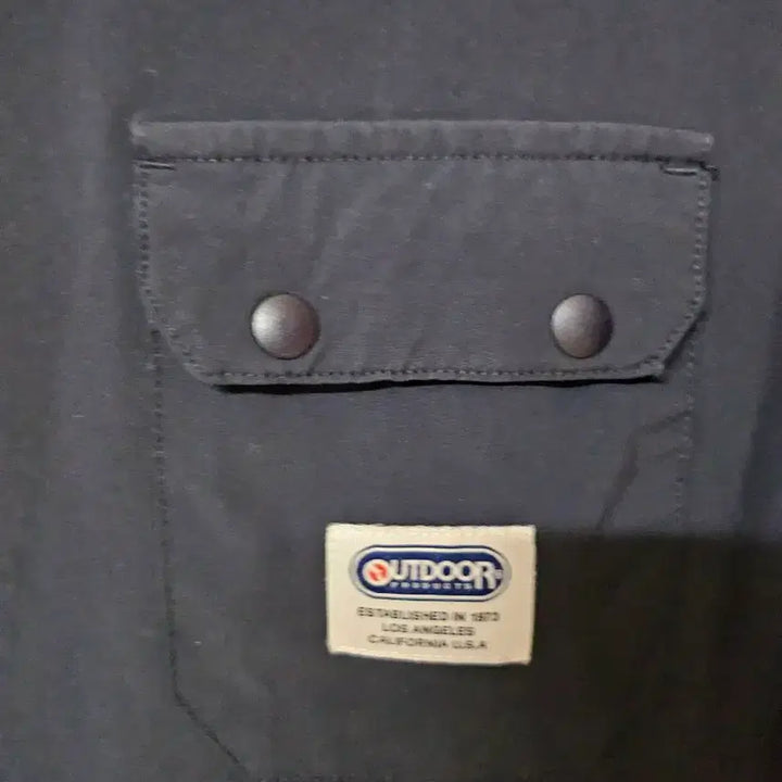 [BUNJANG] OUTDOOR Black Pocket Detail Long Dress / OUTDOOR 검정색 포켓 반팔 롱 원피스