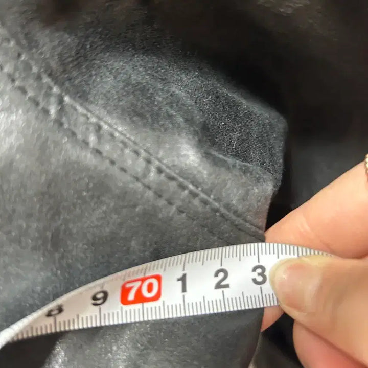 [BUNJANG] DeVenti Black Leather Jacket / DeVenti 블랙 레더 자켓 F