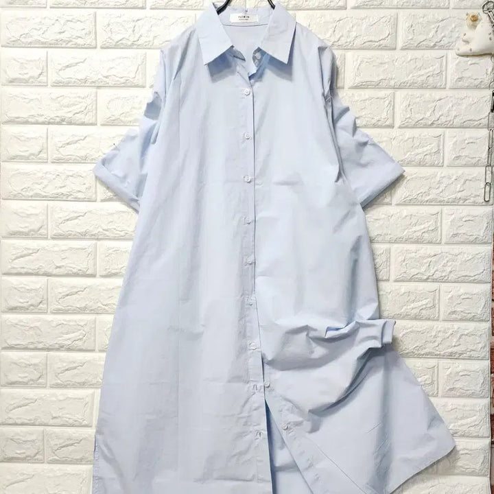 [SOLD OUT] 하늘색 셔츠 원피스