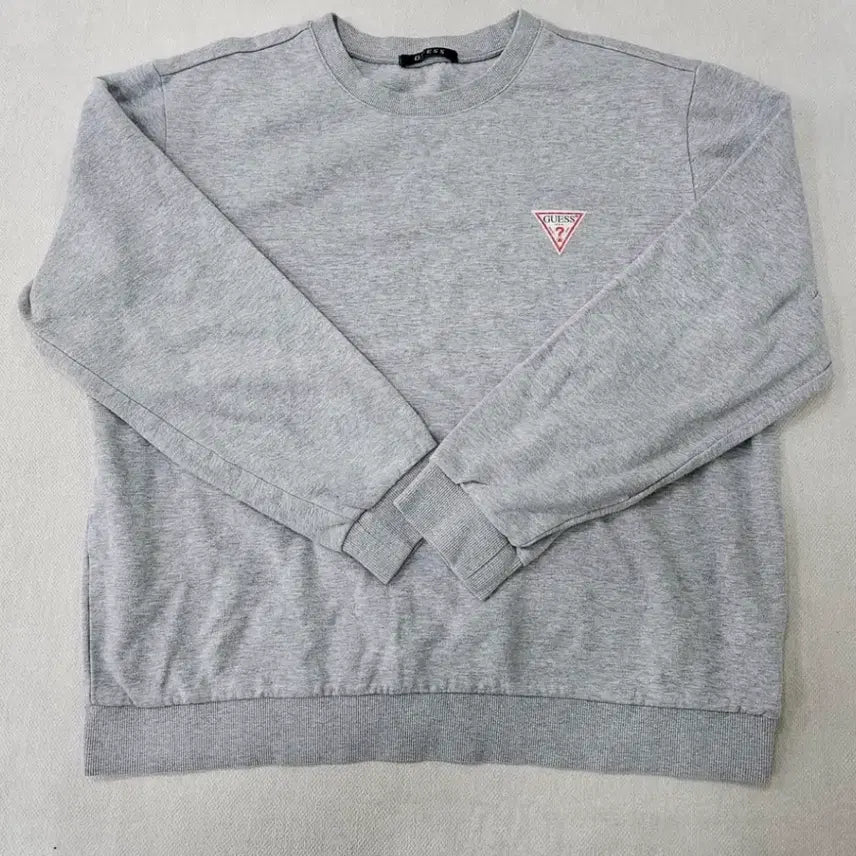 [BUNJANG] Guess Triangle Logo Sweatshirt Gray / 게스 삼각 로고 맨투맨 그레이