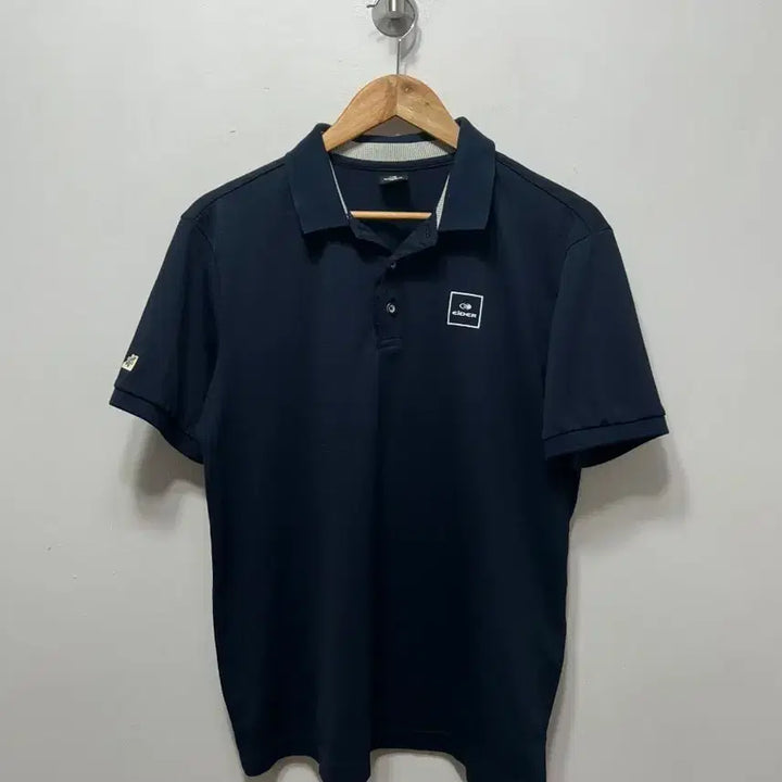 [BUNJANG] Aider Navy Short Sleeve Polo Shirt L / 아이더 네이비 반팔 폴로티셔츠 L