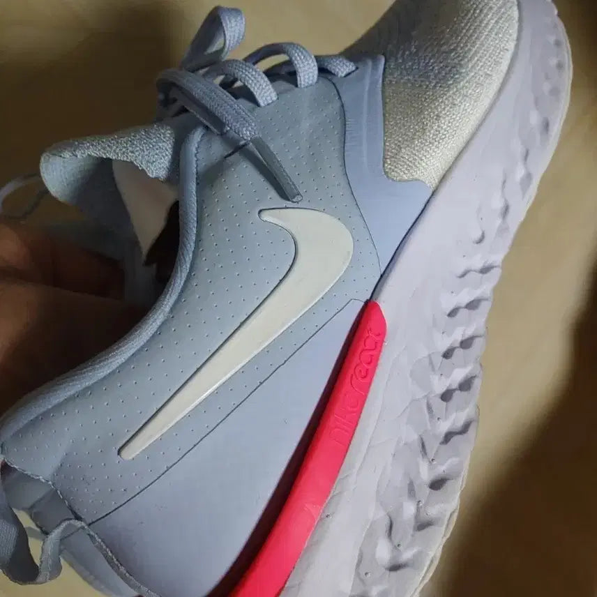 [BUNJANG] Nike React Running Shoes Blue/Pink 240 / NIKE  나이키 리액트 런닝화 블루/핑크  240