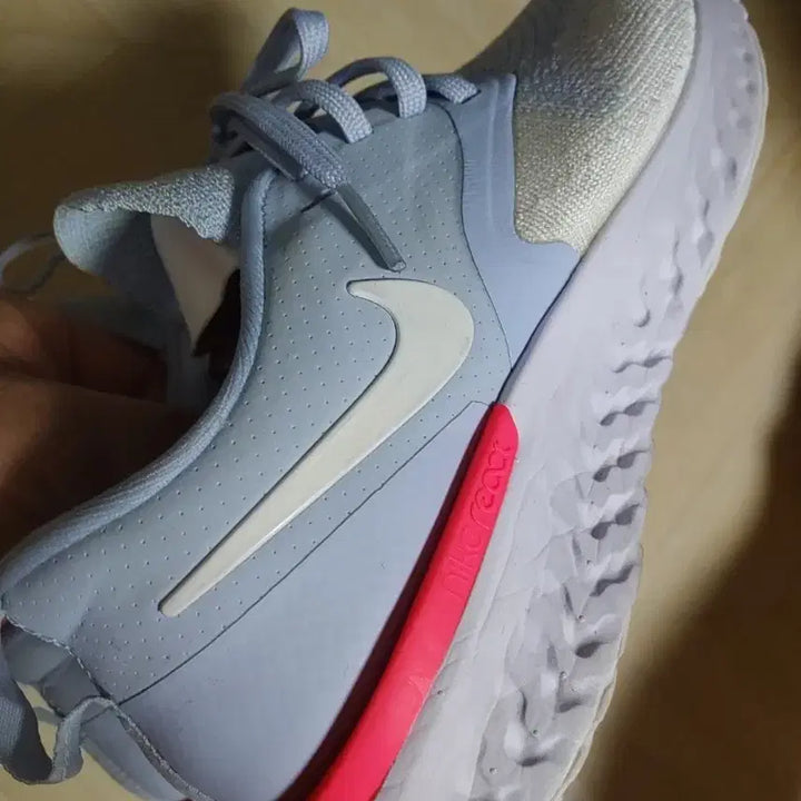 [BUNJANG] Nike React Running Shoes Blue/Pink 240 / NIKE  나이키 리액트 런닝화 블루/핑크  240