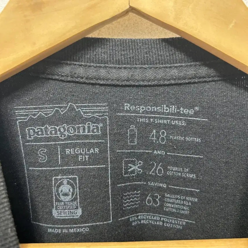 [BUNJANG] Patagonia Pocket T-Shirt Black S / 파타고니아 포켓 반팔 티셔츠 블랙 S